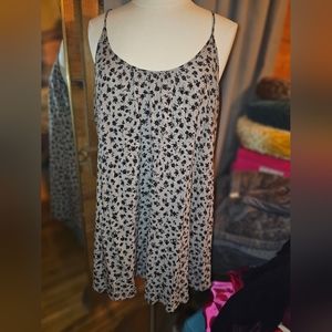 Floral Mini Dress, Size Large